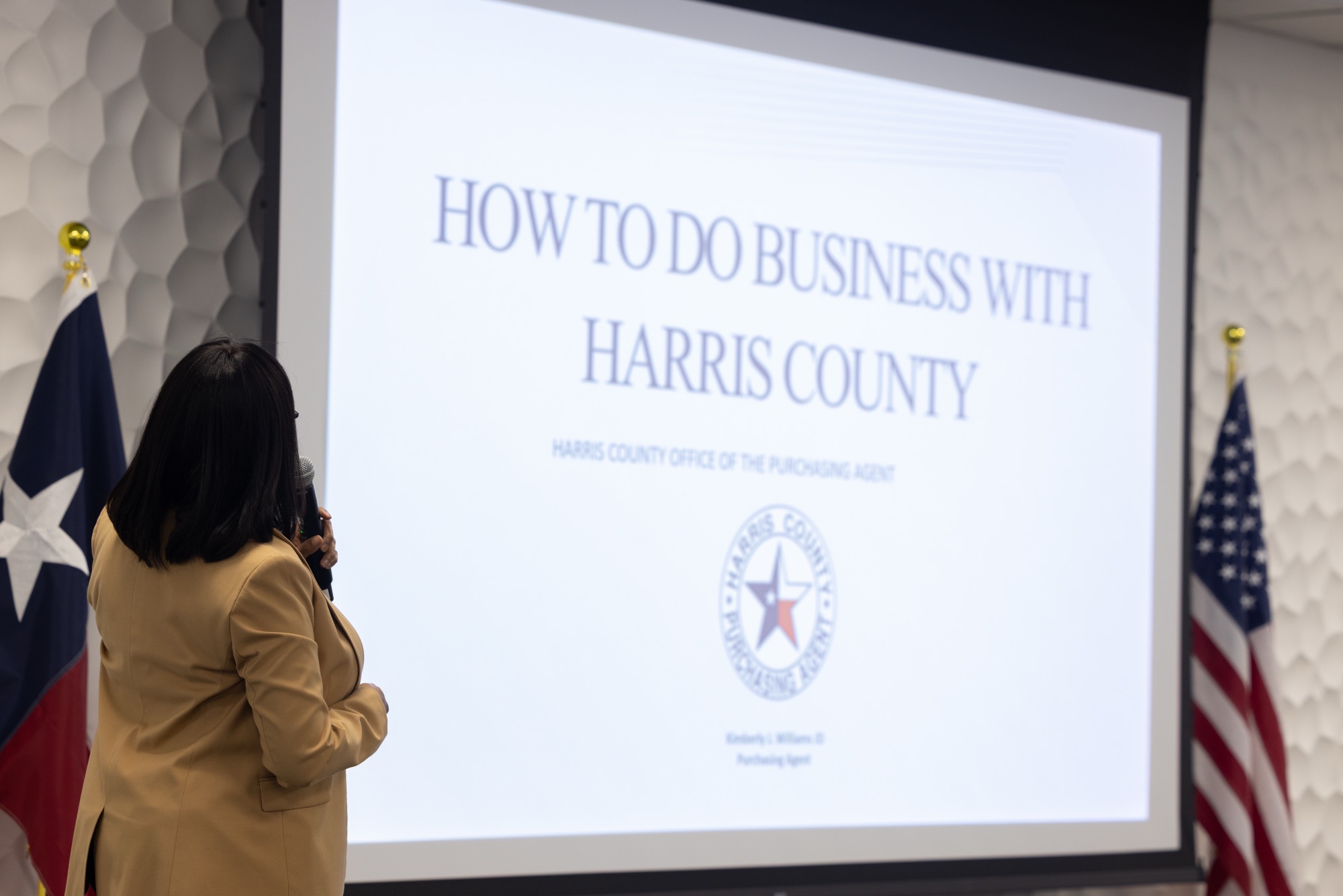 Photo from the Harris County Business Summit for the Office of Commissioner Rodney Ellis